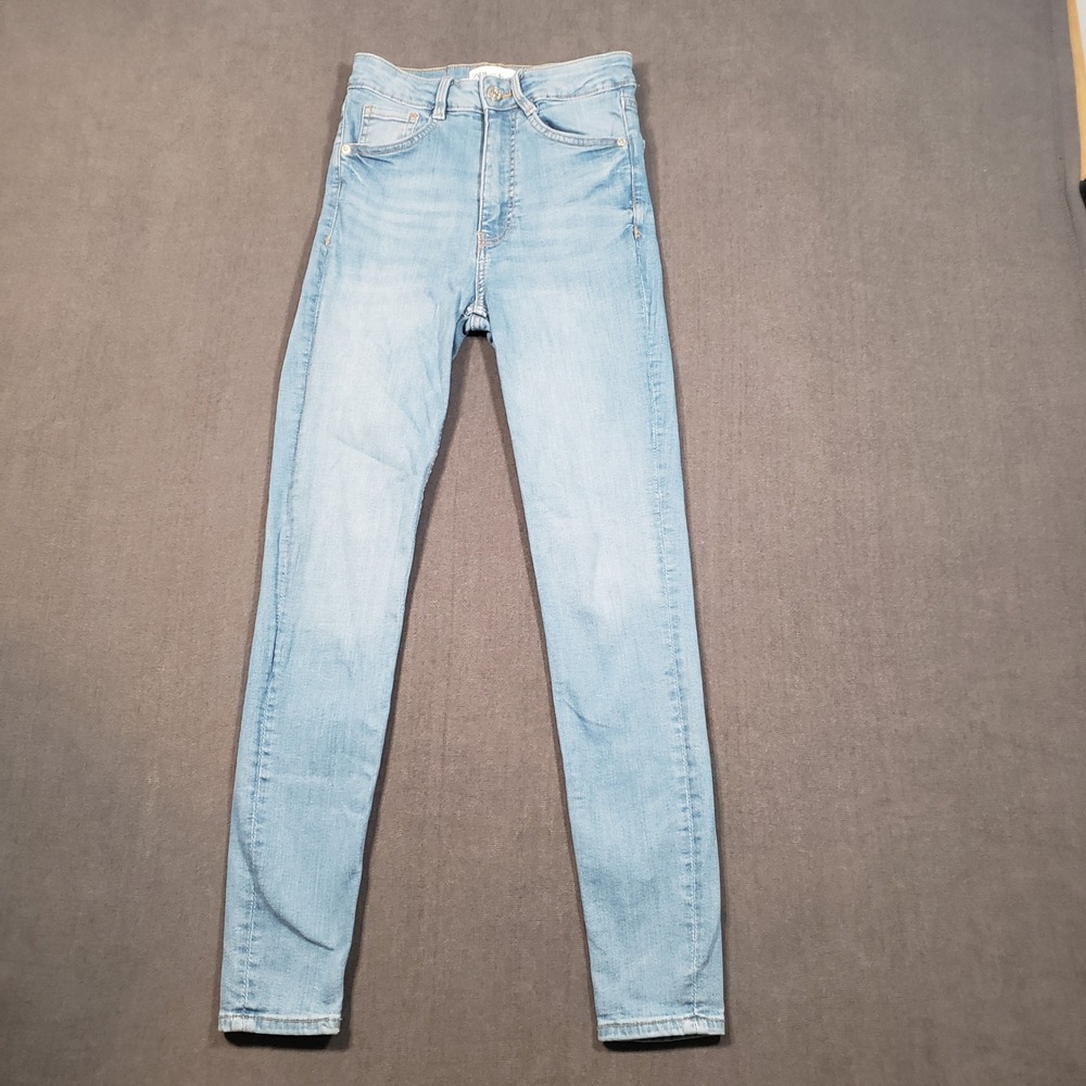 Zara Skinny Jeans Womens 4 Light Blue Join Life‎ High Rise Slim Fit Denim